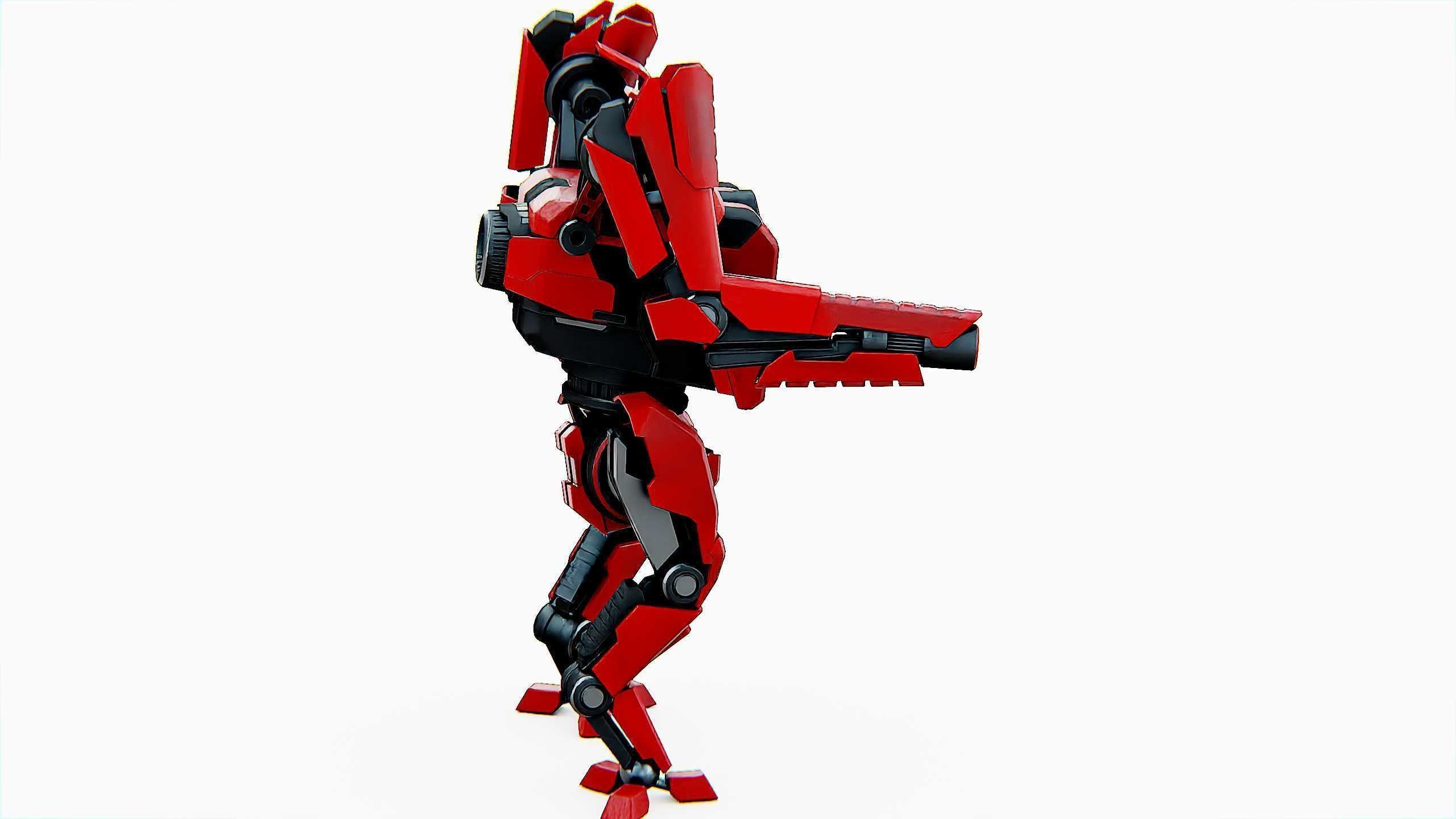 BATTLE DROID ONYX-5 Rigged for Unreal Engine - Unity - MIXAMO 3D model_7