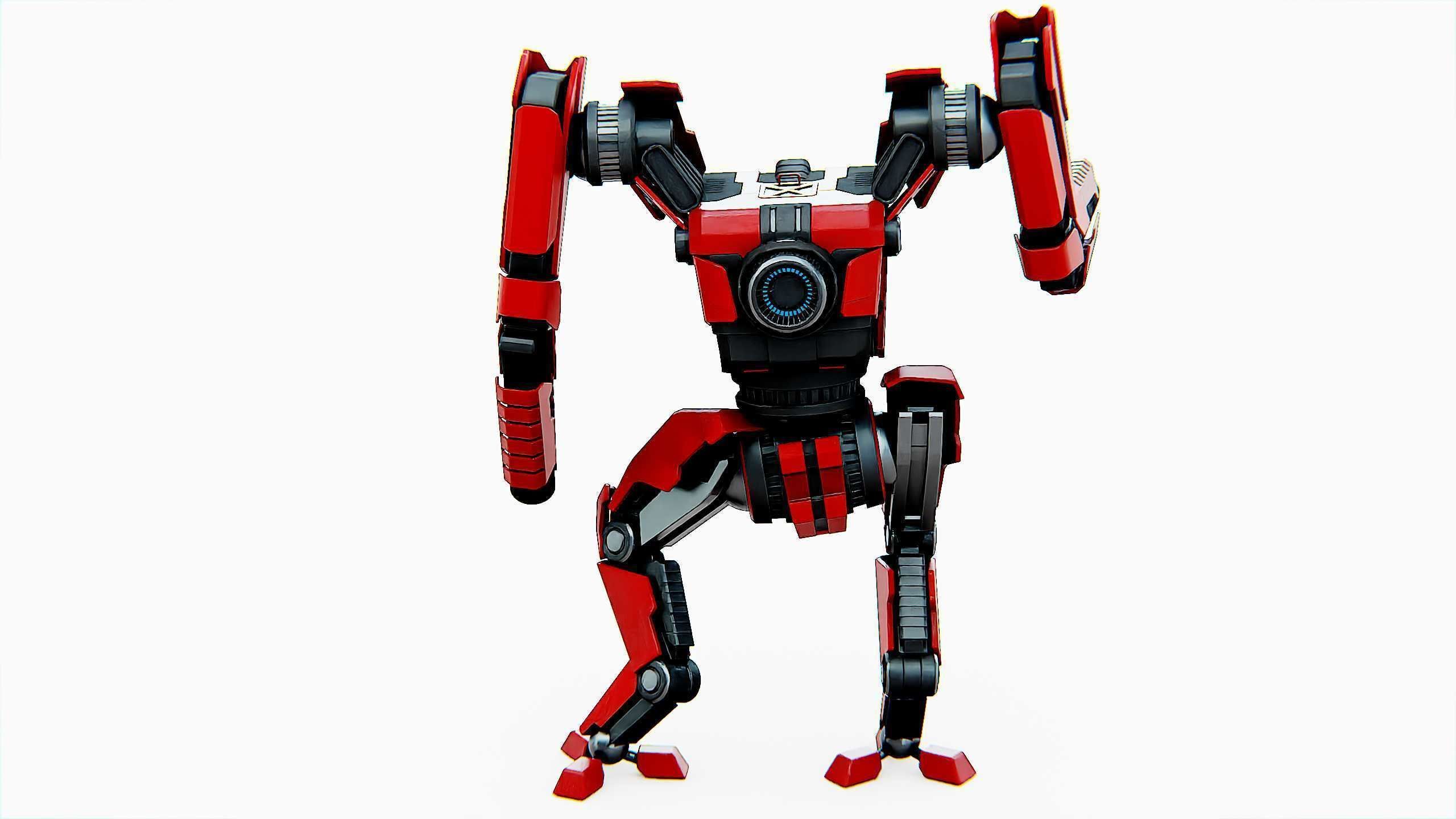 BATTLE DROID ONYX-5 Rigged for Unreal Engine - Unity - MIXAMO 3D model_12