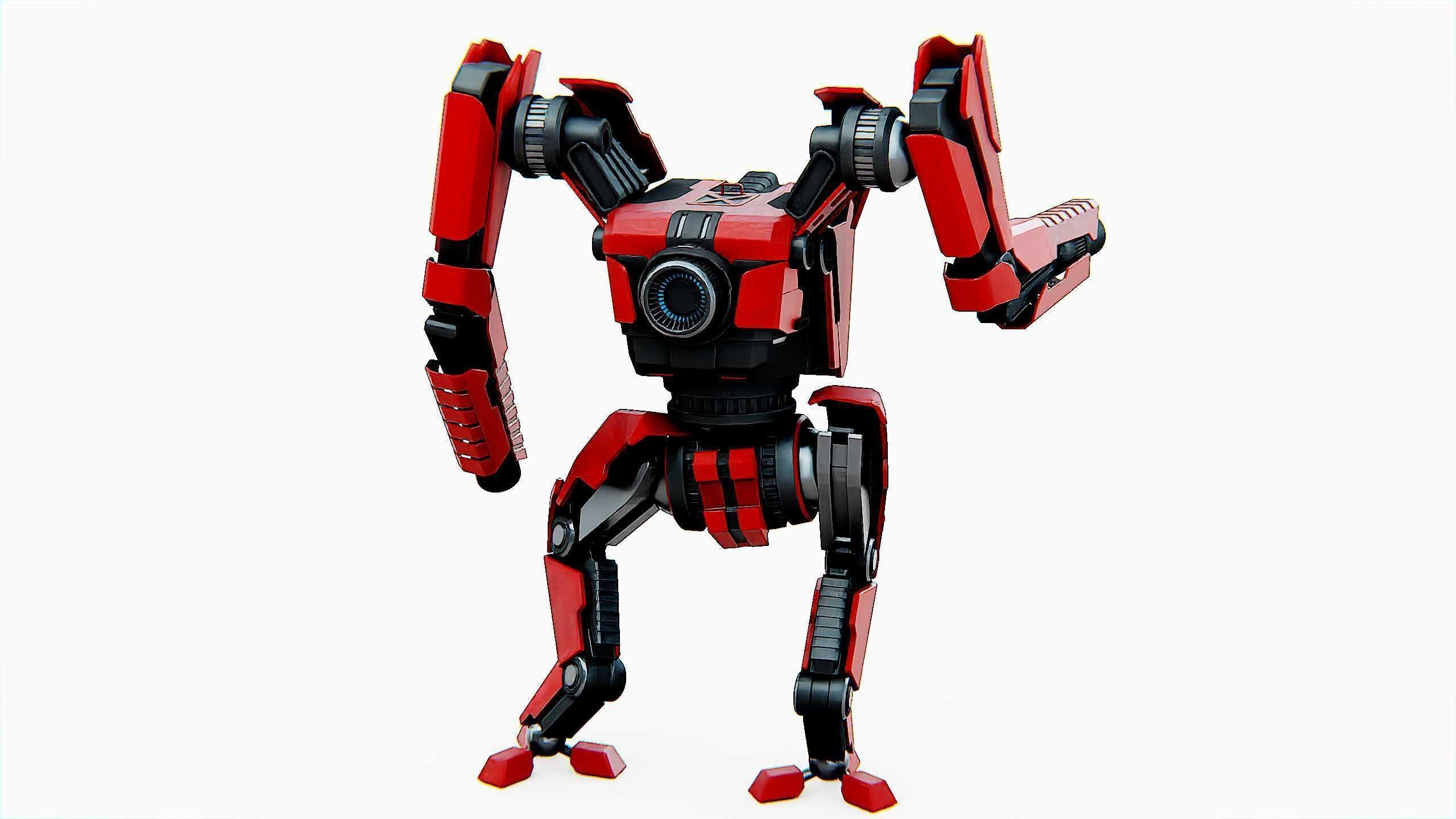 BATTLE DROID ONYX-5 Rigged for Unreal Engine - Unity - MIXAMO 3D model_11