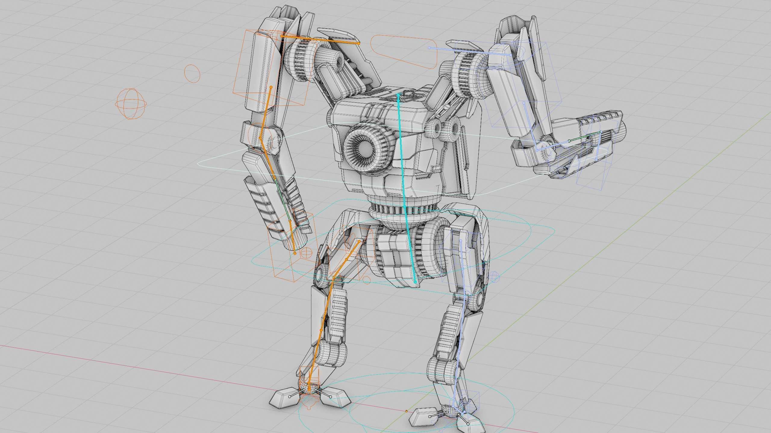 BATTLE DROID ONYX-5 Rigged for Unreal Engine - Unity - MIXAMO 3D model_41