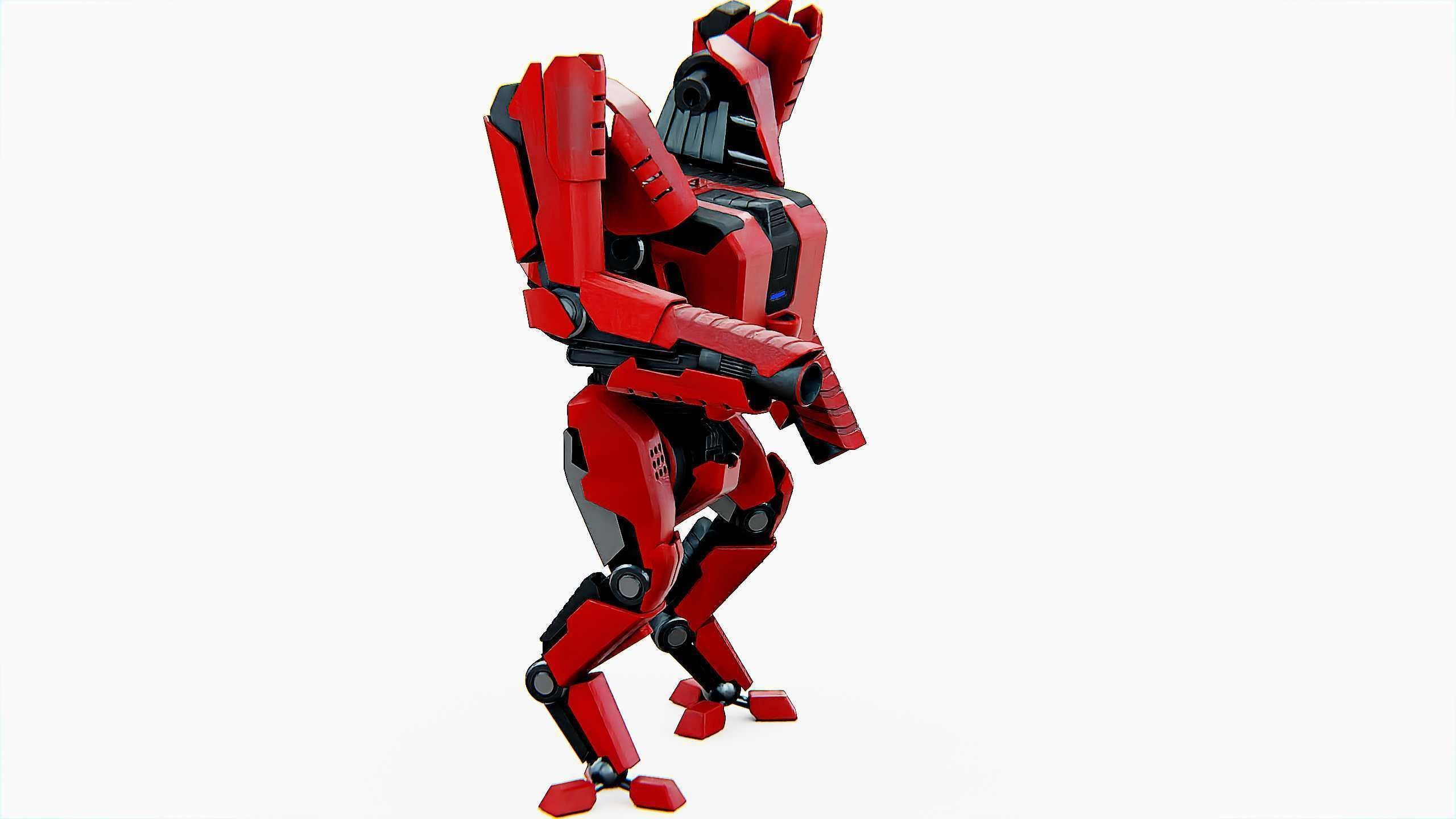 BATTLE DROID ONYX-5 Rigged for Unreal Engine - Unity - MIXAMO 3D model_5