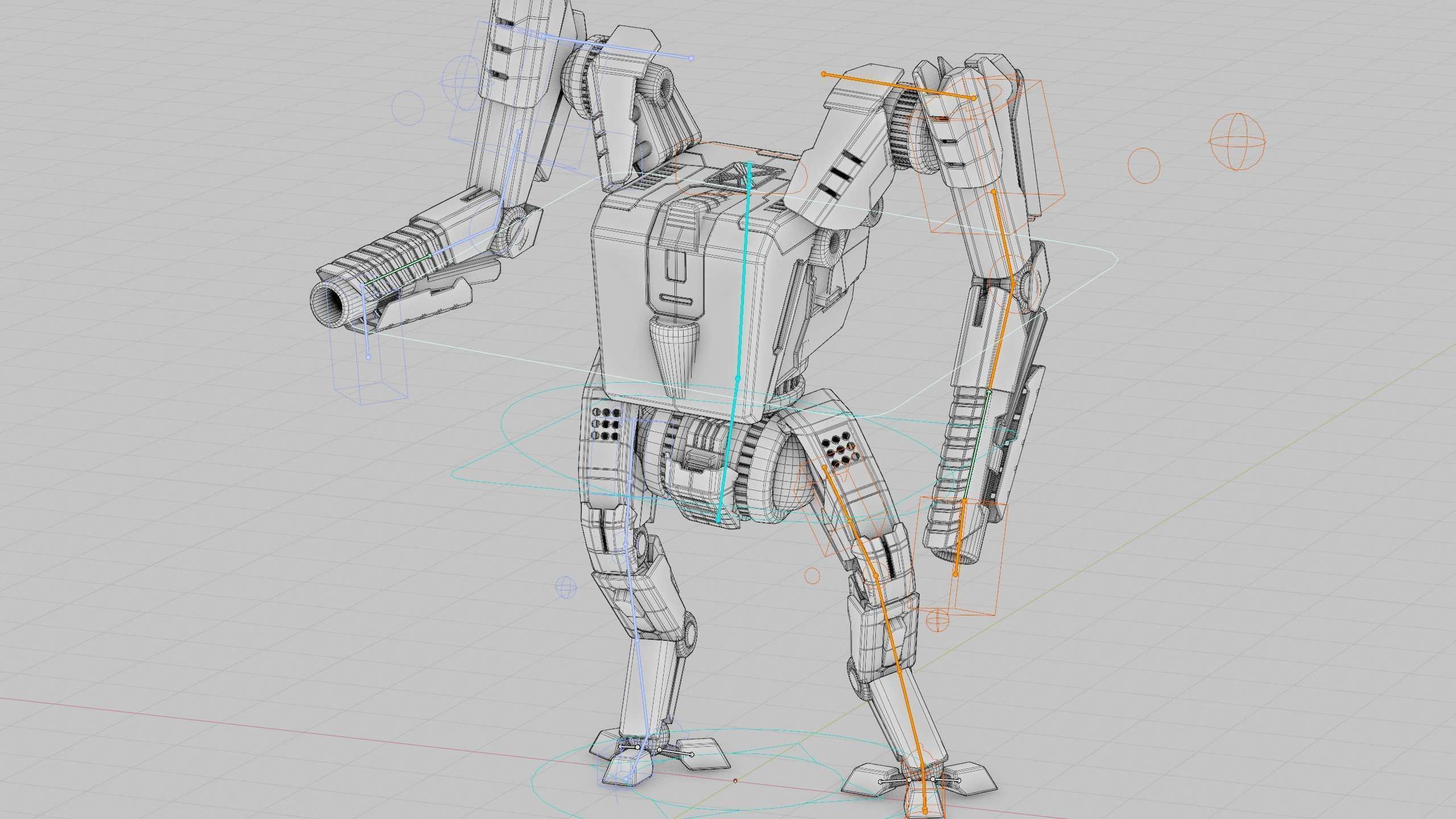 BATTLE DROID ONYX-5 Rigged for Unreal Engine - Unity - MIXAMO 3D model_40