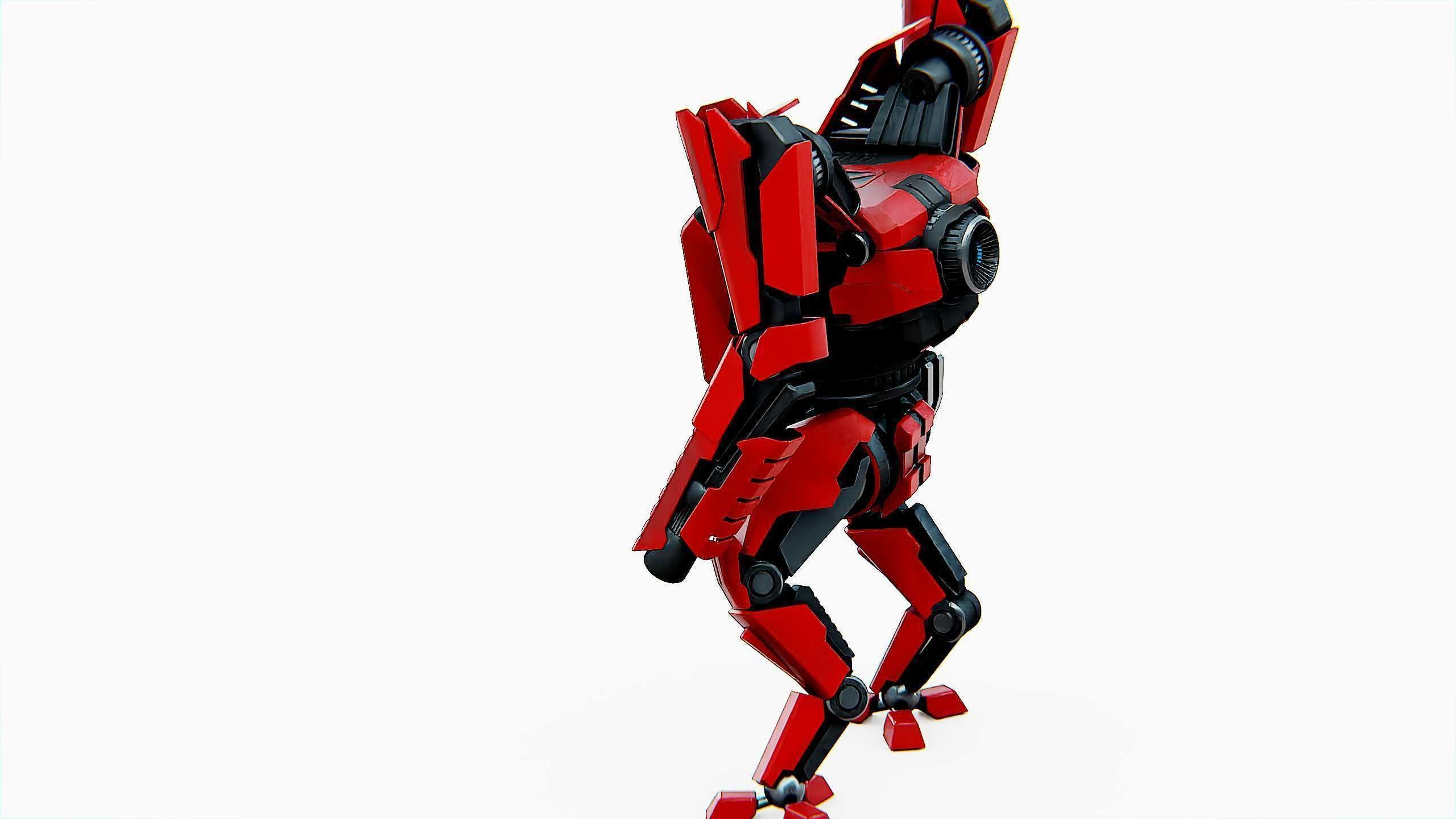 BATTLE DROID ONYX-5 Rigged for Unreal Engine - Unity - MIXAMO 3D model_16