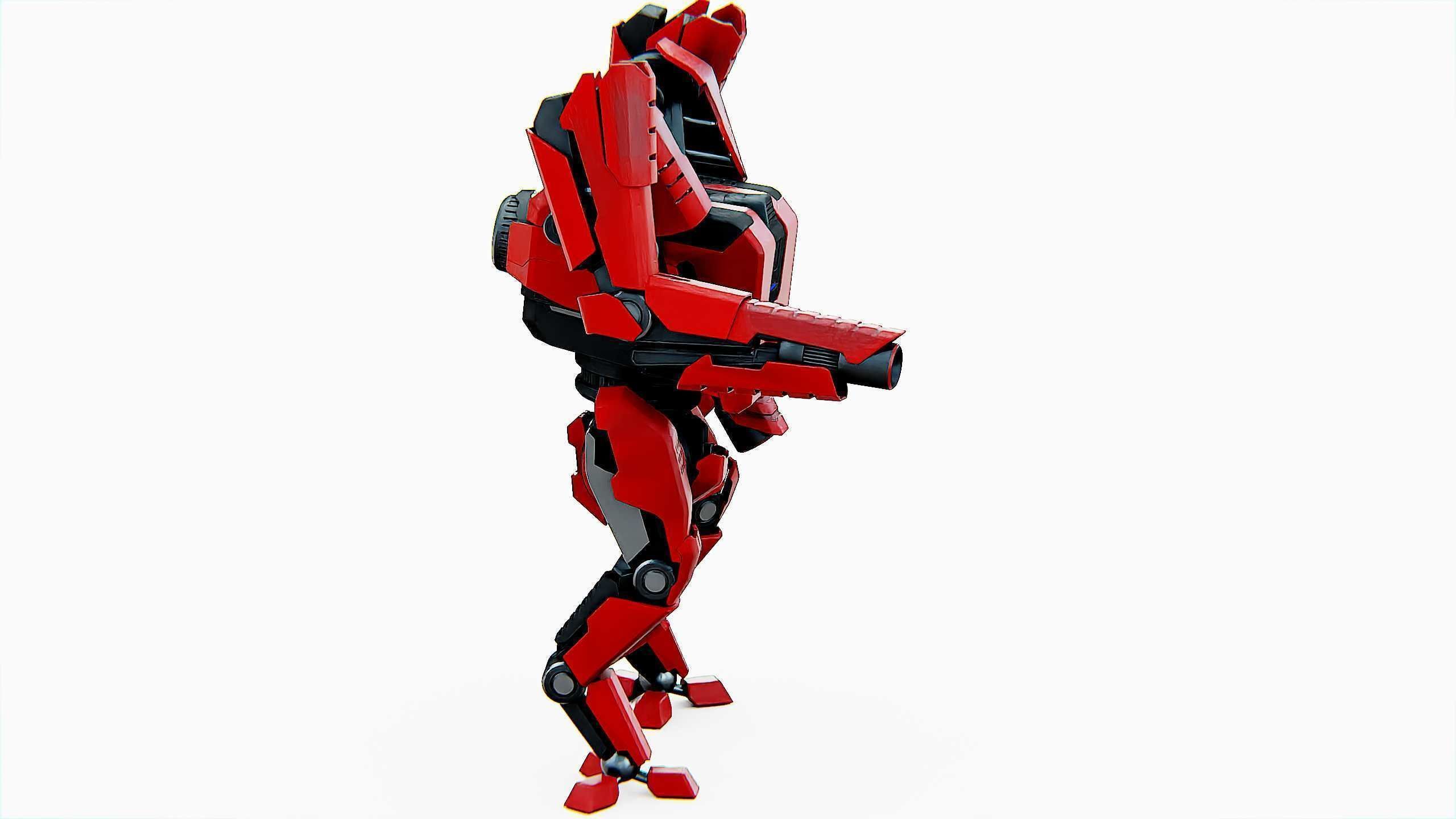 BATTLE DROID ONYX-5 Rigged for Unreal Engine - Unity - MIXAMO 3D model_6