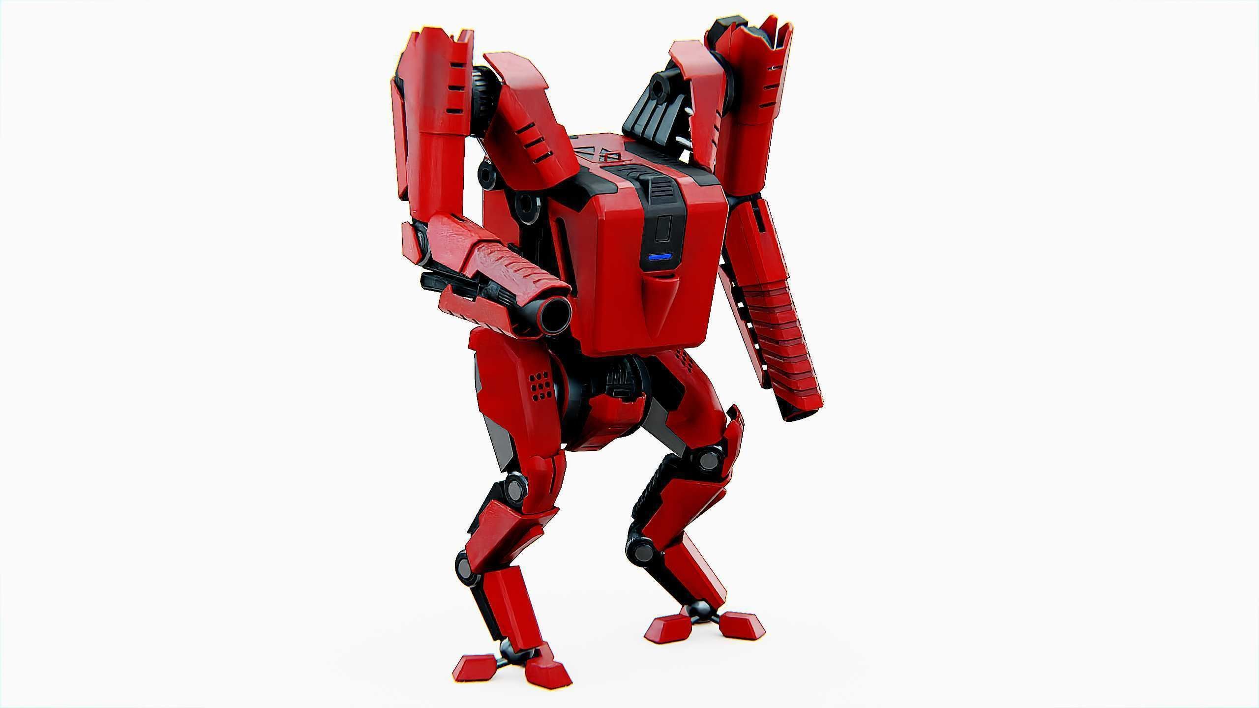 BATTLE DROID ONYX-5 Rigged for Unreal Engine - Unity - MIXAMO 3D model_3