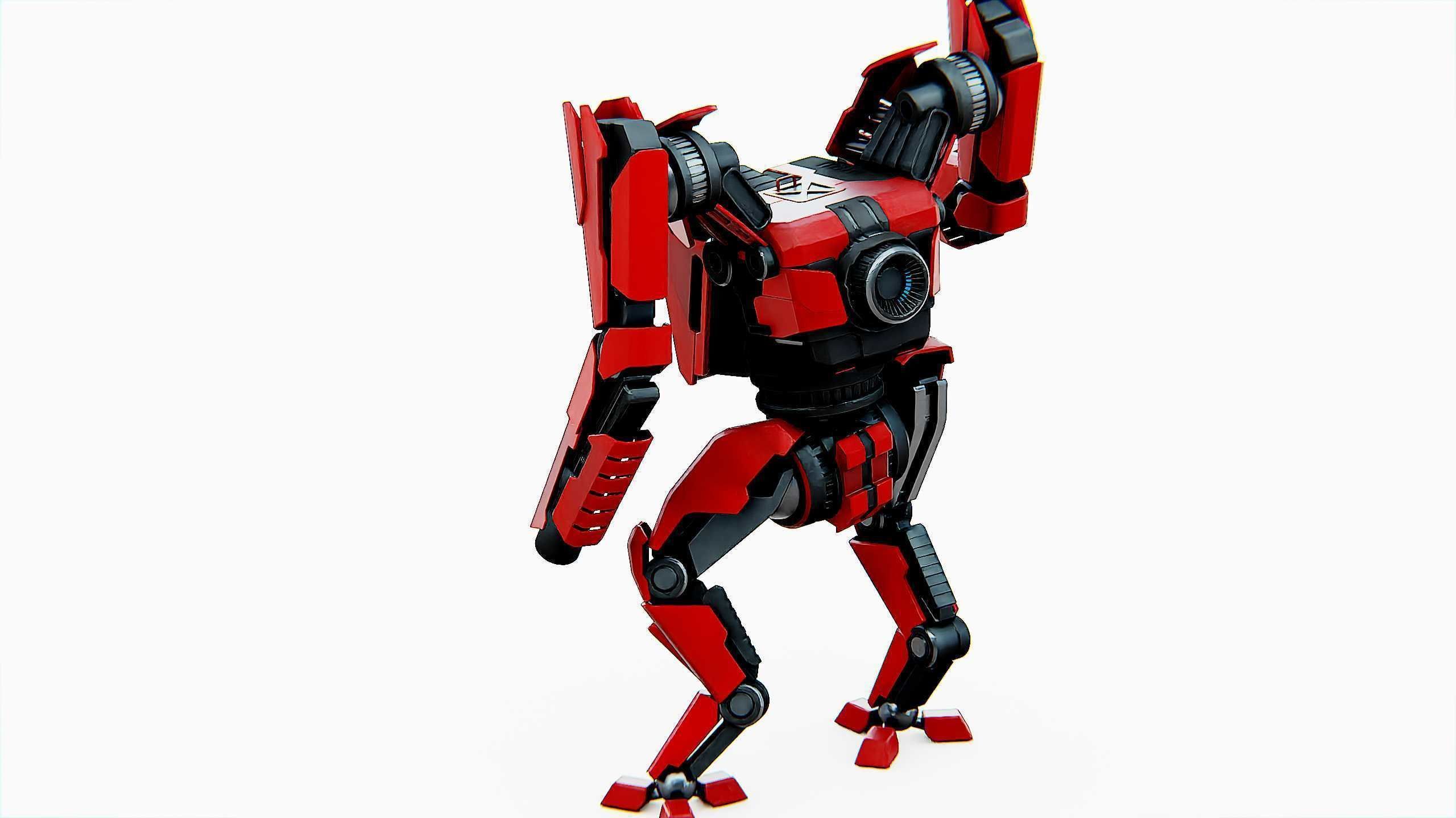 BATTLE DROID ONYX-5 Rigged for Unreal Engine - Unity - MIXAMO 3D model_14