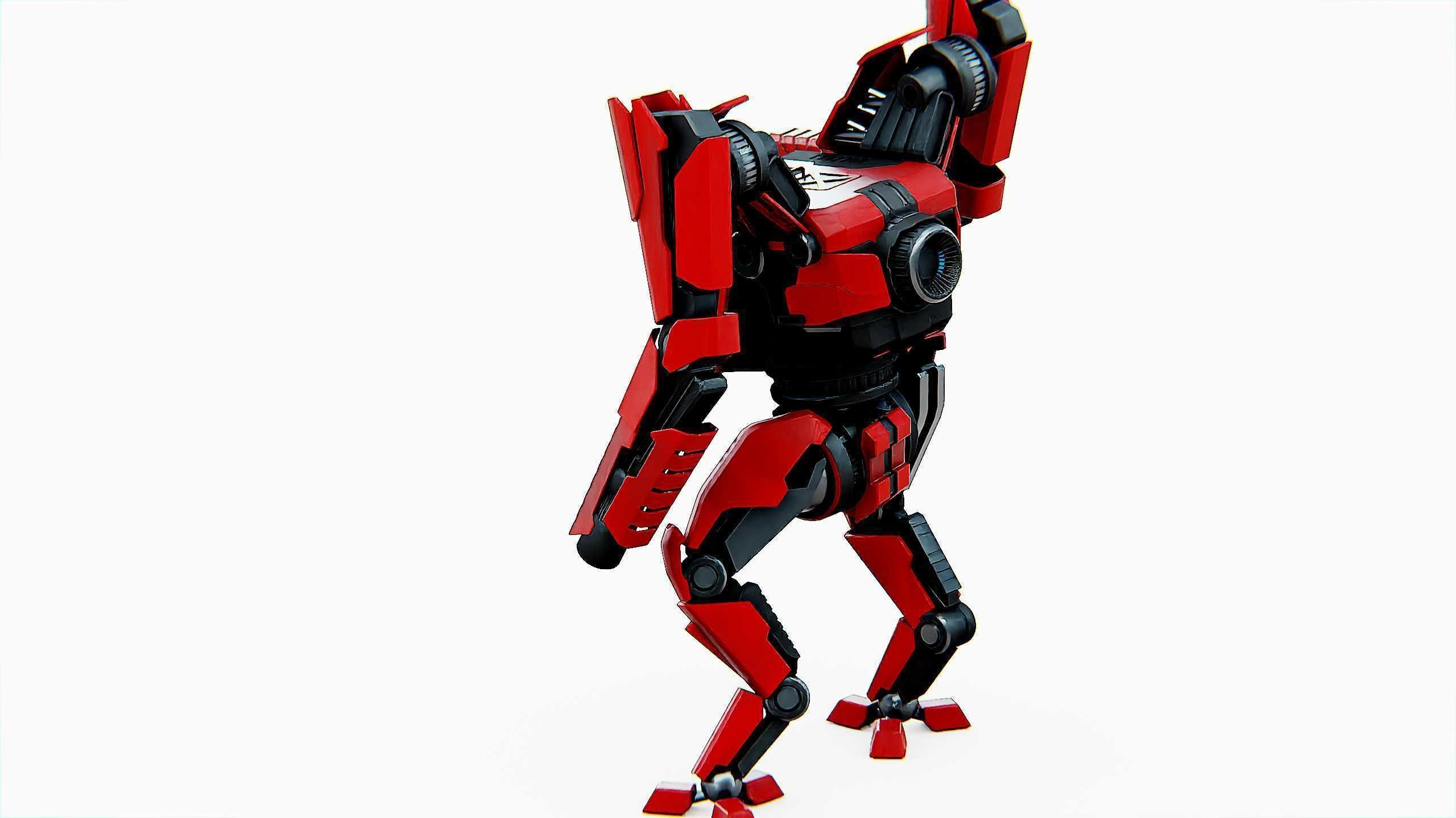 BATTLE DROID ONYX-5 Rigged for Unreal Engine - Unity - MIXAMO 3D model_15