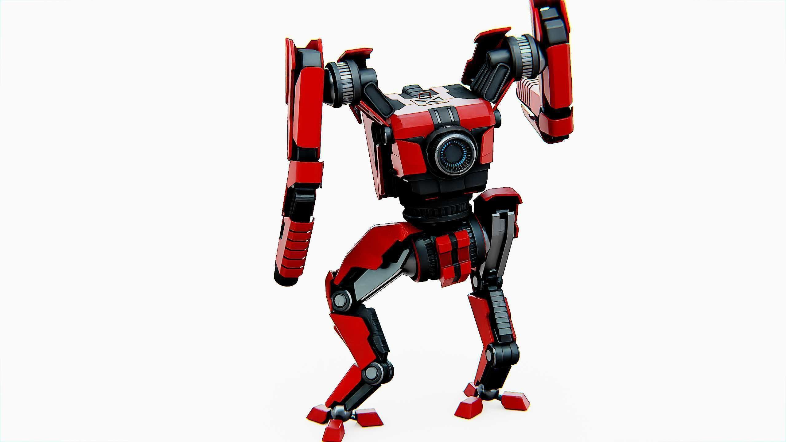 BATTLE DROID ONYX-5 Rigged for Unreal Engine - Unity - MIXAMO 3D model_13