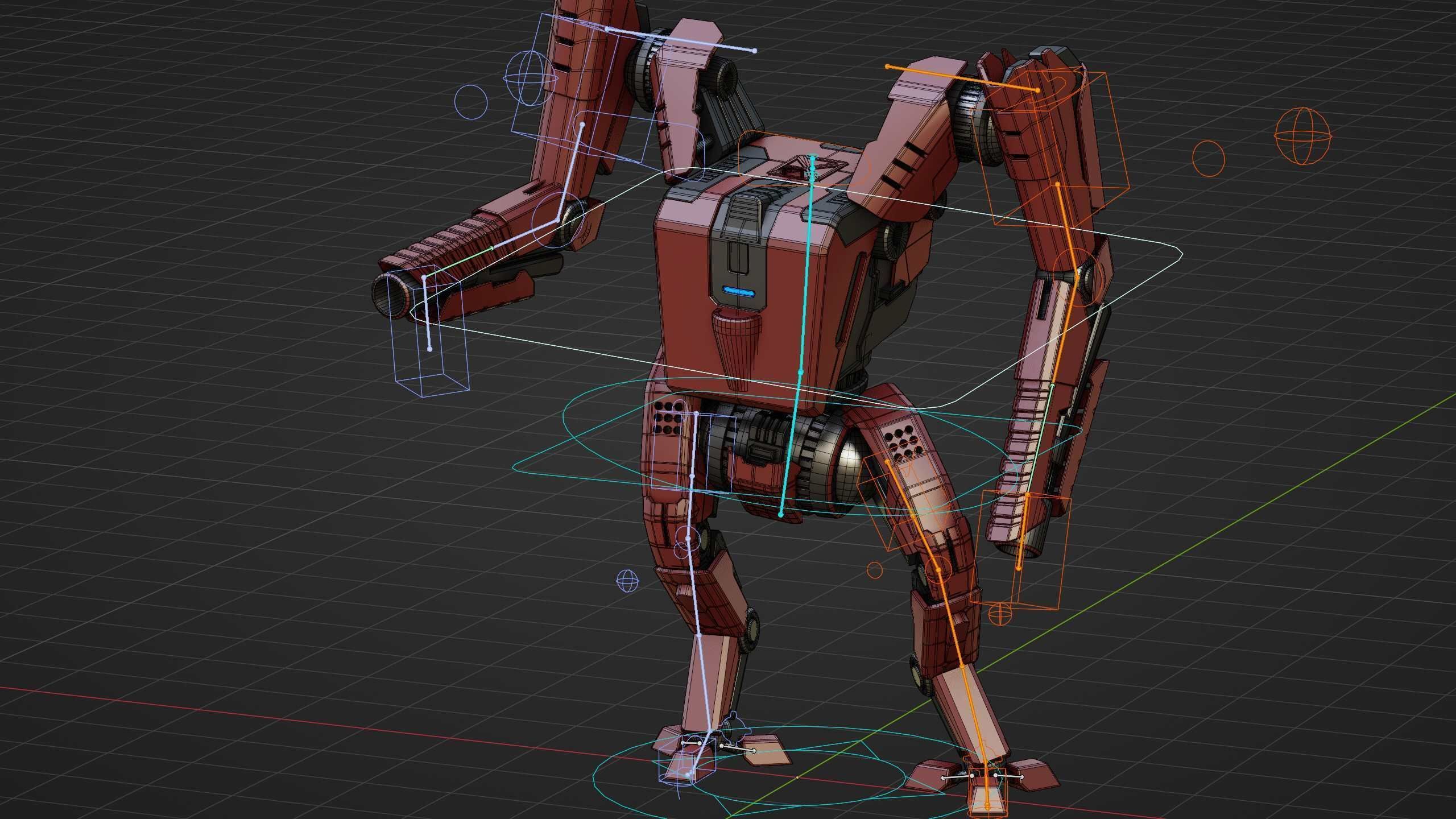 BATTLE DROID ONYX-5 Rigged for Unreal Engine - Unity - MIXAMO 3D model_37