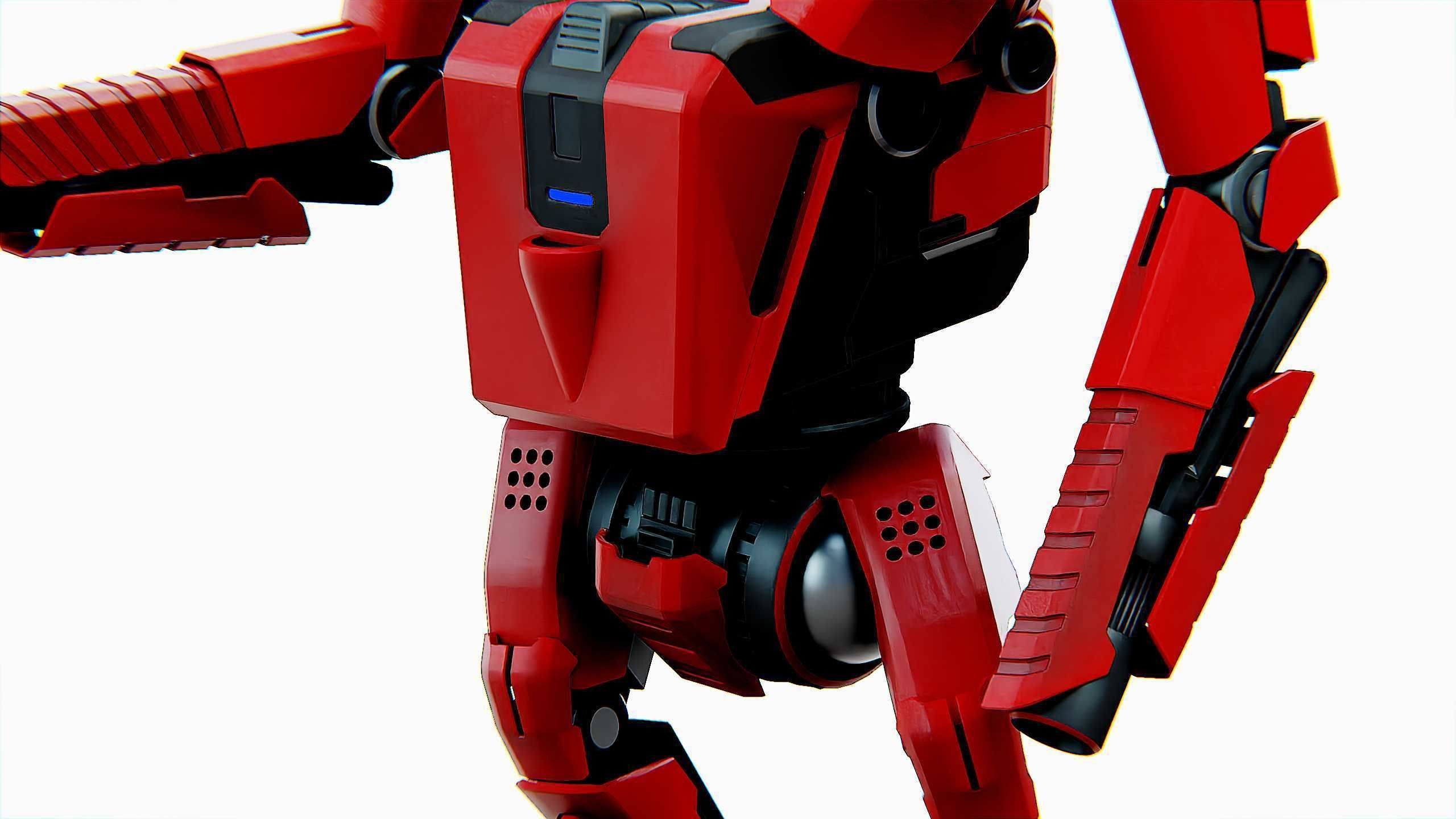 BATTLE DROID ONYX-5 Rigged for Unreal Engine - Unity - MIXAMO 3D model_27