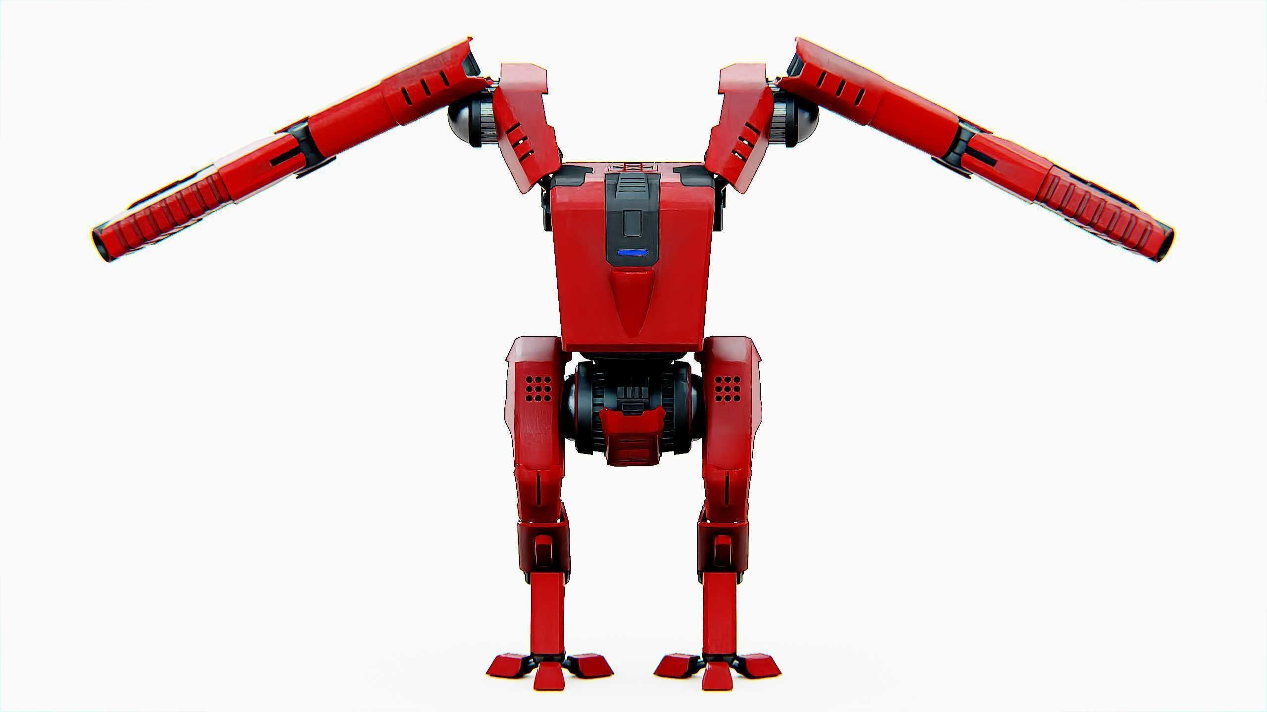 BATTLE DROID ONYX-5 Rigged for Unreal Engine - Unity - MIXAMO 3D model_30