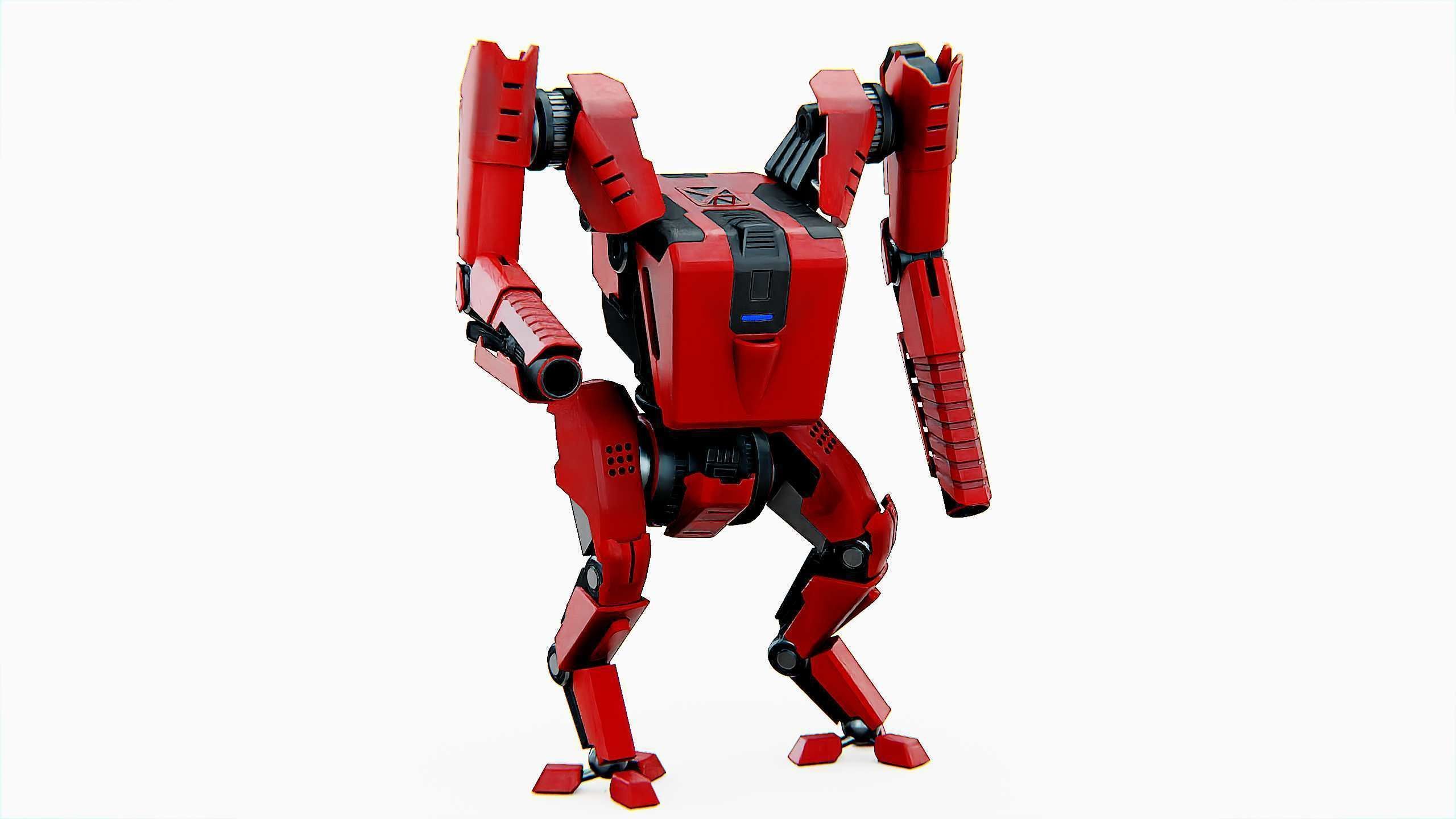 BATTLE DROID ONYX-5 Rigged for Unreal Engine - Unity - MIXAMO 3D model_2