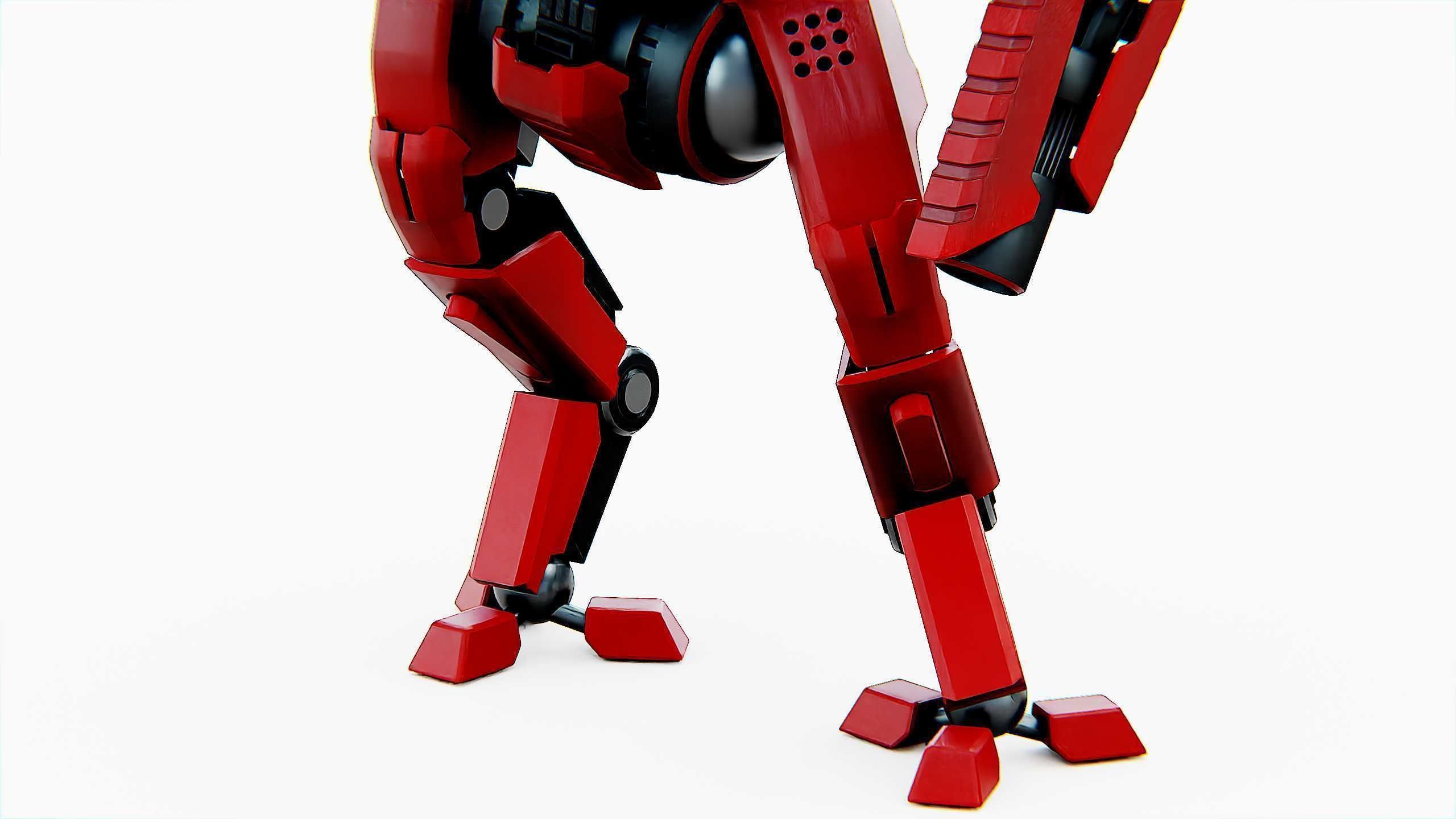 BATTLE DROID ONYX-5 Rigged for Unreal Engine - Unity - MIXAMO 3D model_28