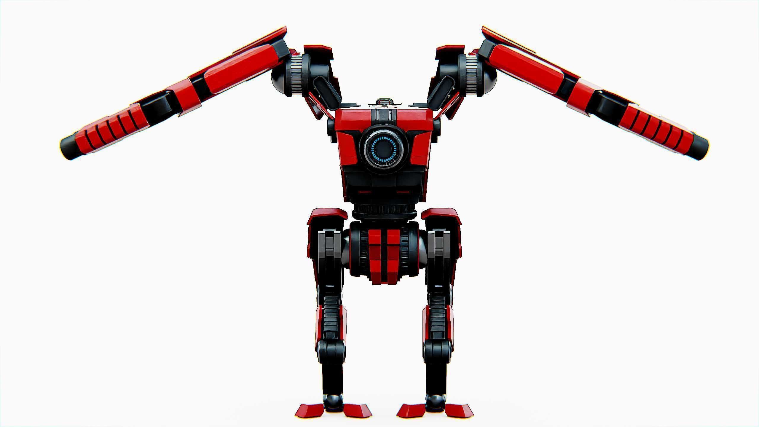 BATTLE DROID ONYX-5 Rigged for Unreal Engine - Unity - MIXAMO 3D model_31