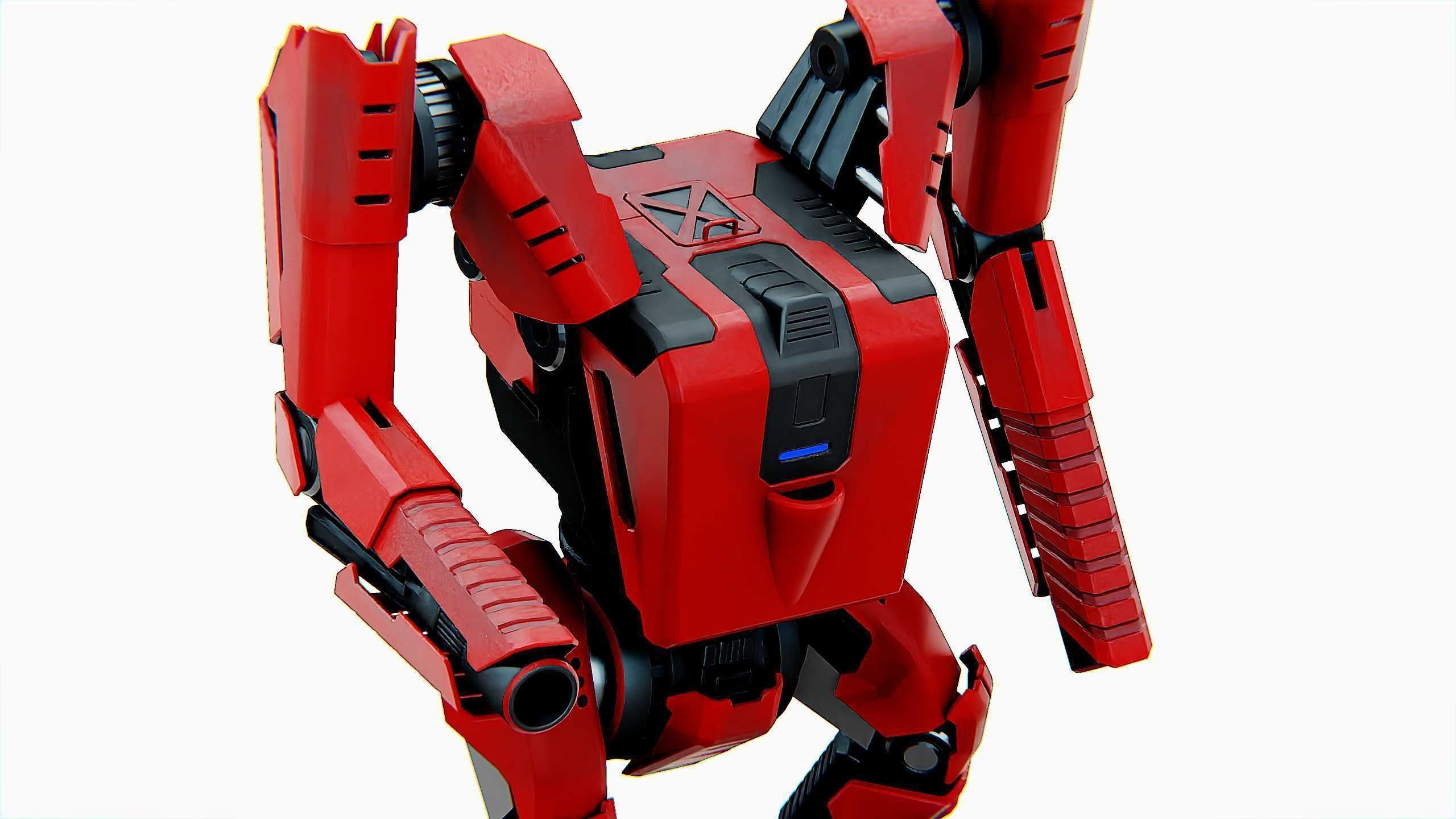 BATTLE DROID ONYX-5 Rigged for Unreal Engine - Unity - MIXAMO 3D model_23