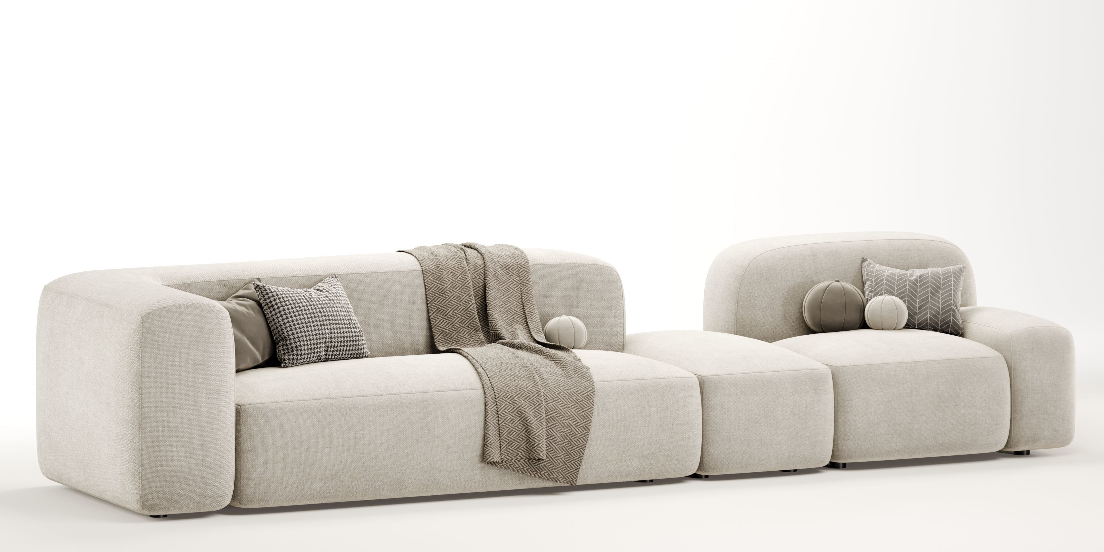 Modular sofa Ribble set 01 3D model_3