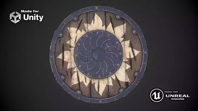 Viking shield 3d model