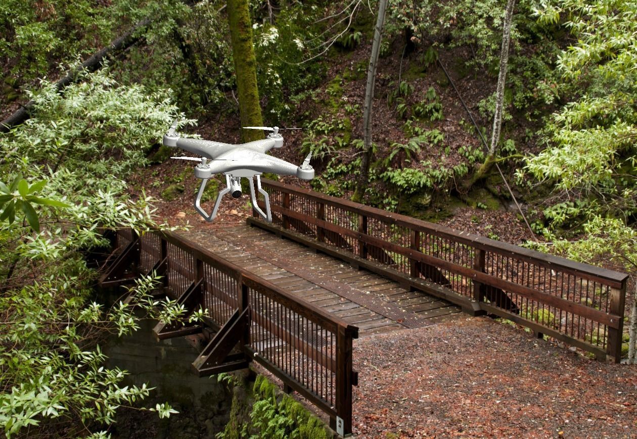 Research Drone Low-poly 3D model_11