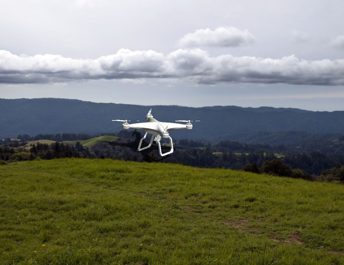 Research Drone Low-poly 3D model_12