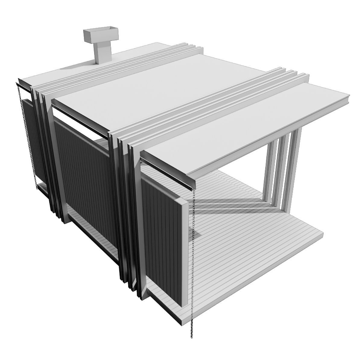 Pergola Barbecue 1 3D model_6