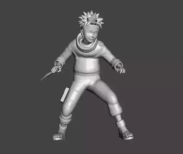 Uzumaki Naruto Genin 3D Model