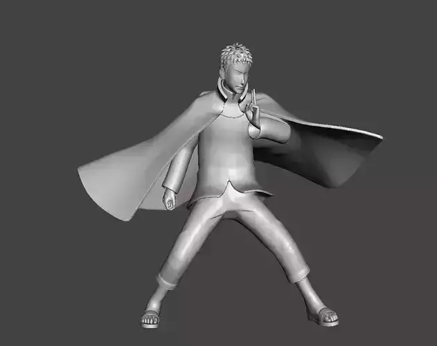 Uzumaki Naruto Hokage 3D Model