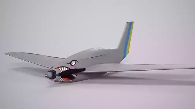  Military Drone  Low-poly 3D model