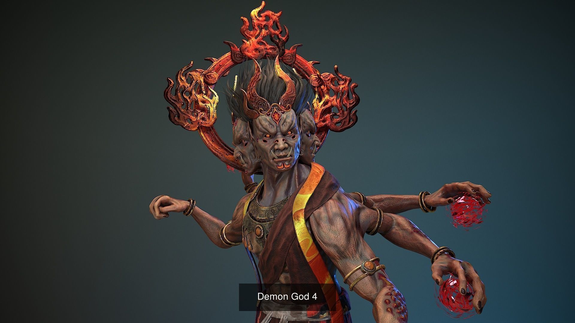 Demon God pack 3D Model Collection_14