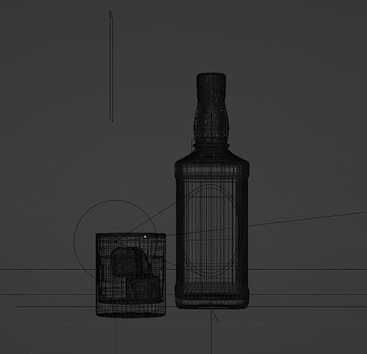 Jack Daniels PBR model 3D model 5