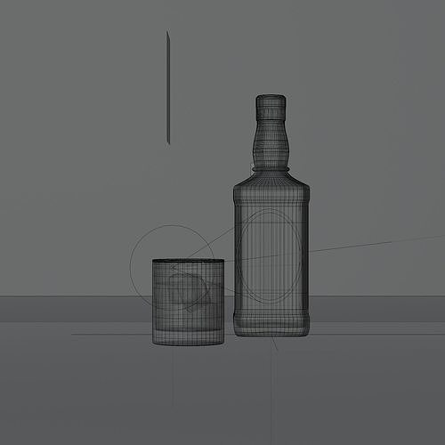 Jack Daniels PBR model 3D model 2