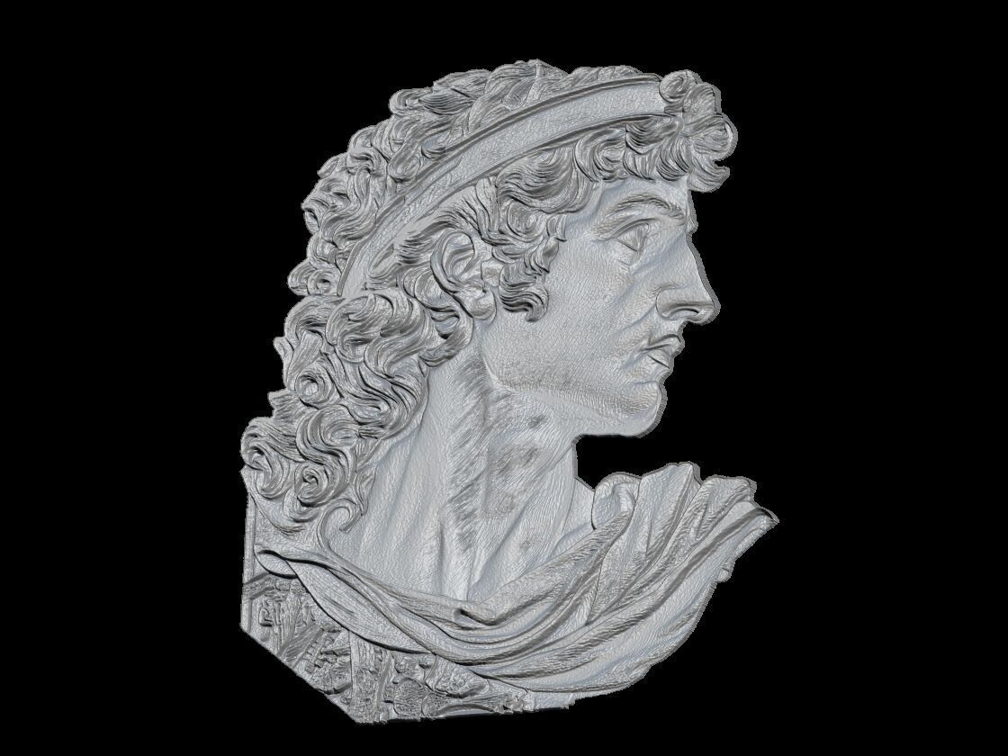 Alexander the Great reliaf 3D print model_3