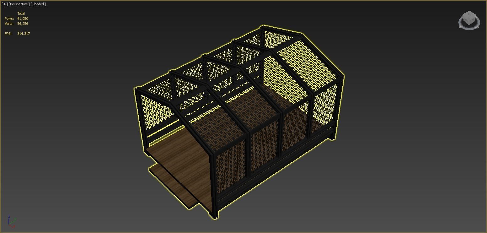Pergola Barbecue 6 3D model_6