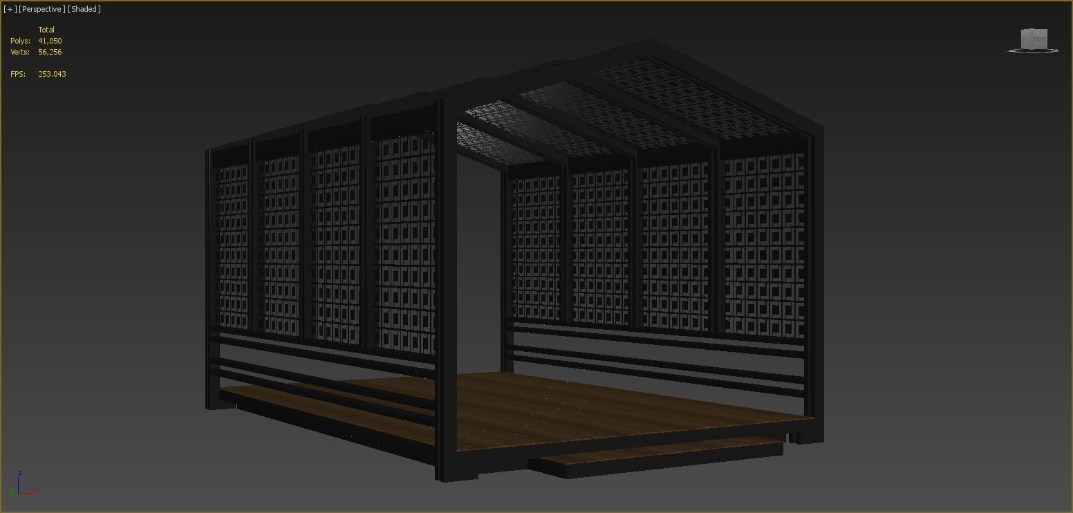 Pergola Barbecue 6 3D model_5