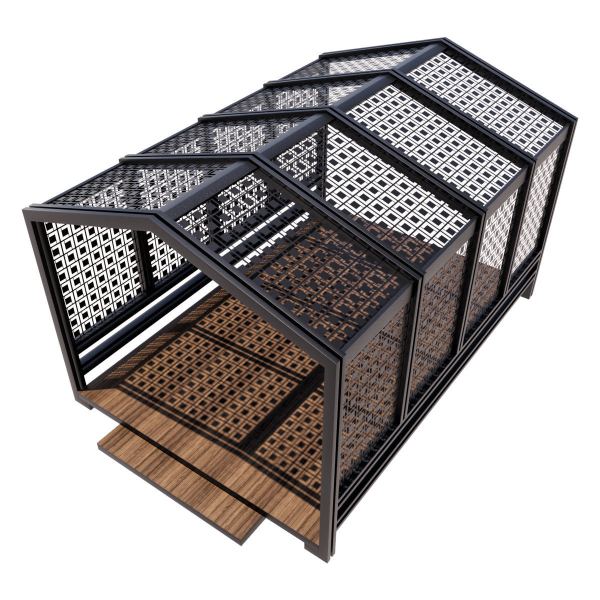 Pergola Barbecue 6 3D model_1