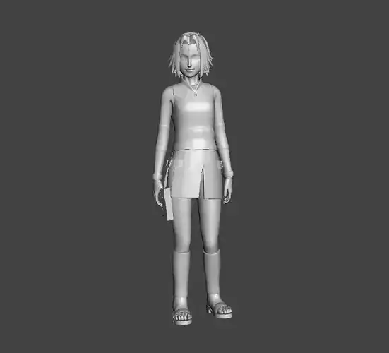Haruno Sakura Chunin 3D Model
