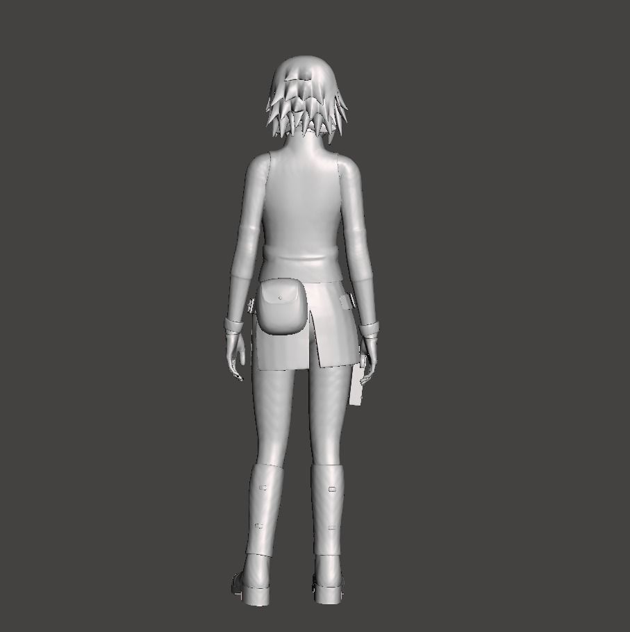 Haruno Sakura Chunin 3D Model 3D print model_1