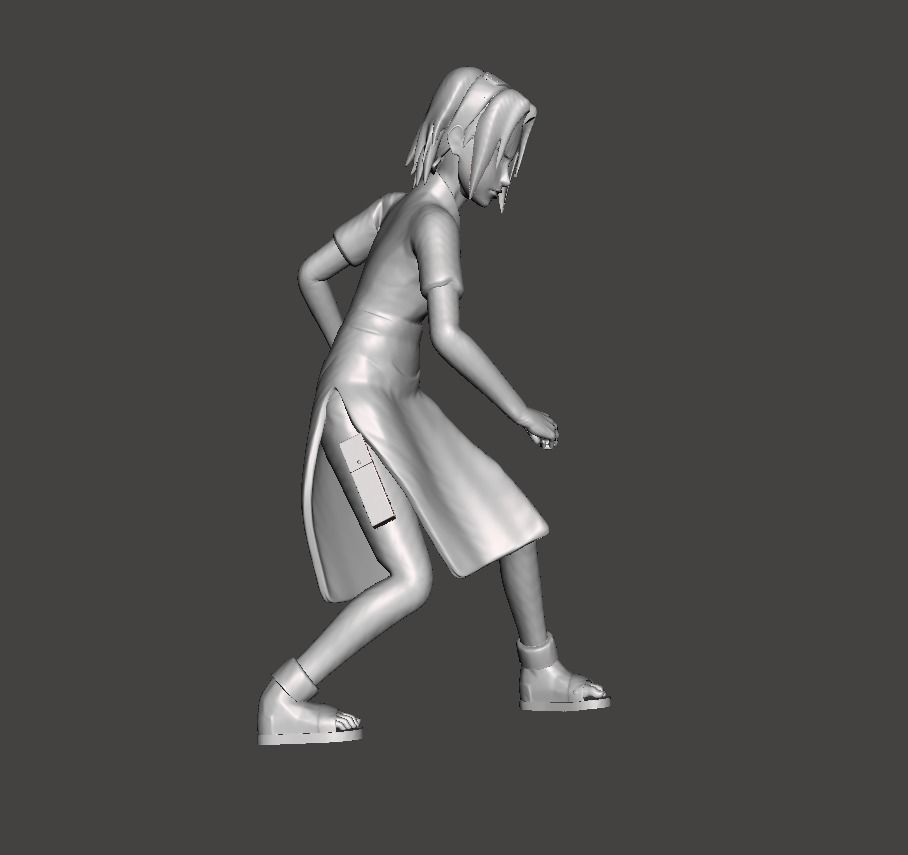 Haruno Sakura genin 3D Model 3D print model_1