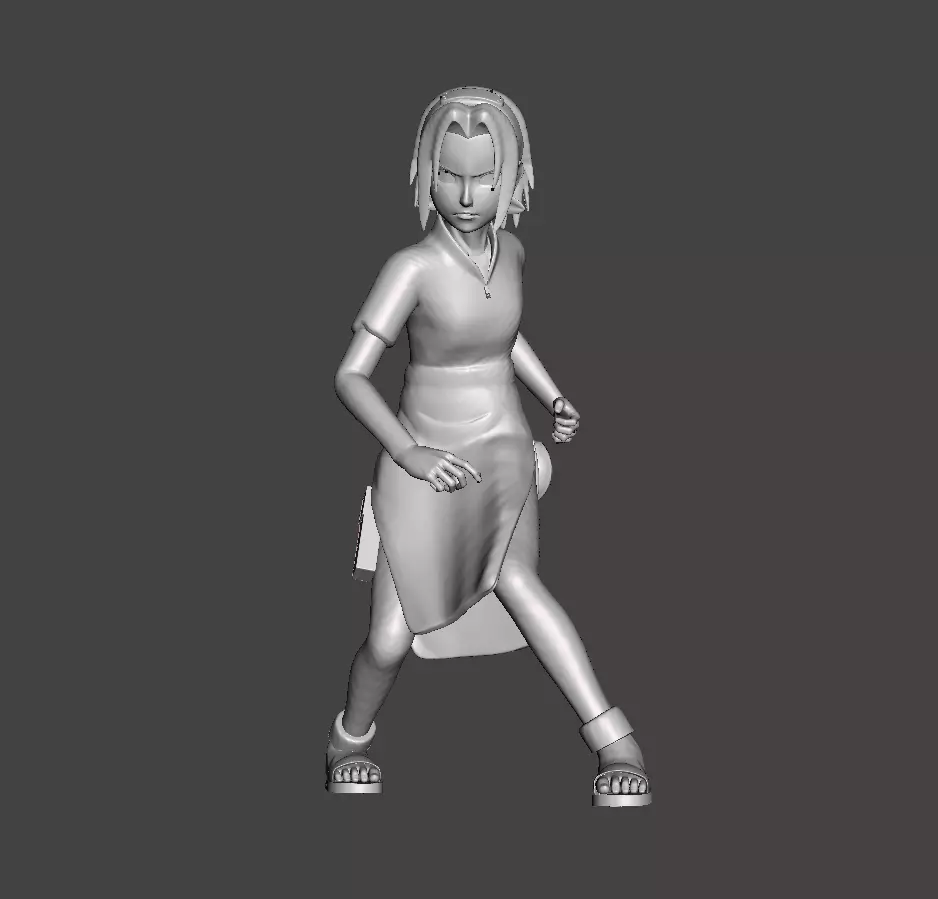 Haruno Sakura genin 3D Model 3D print model_0