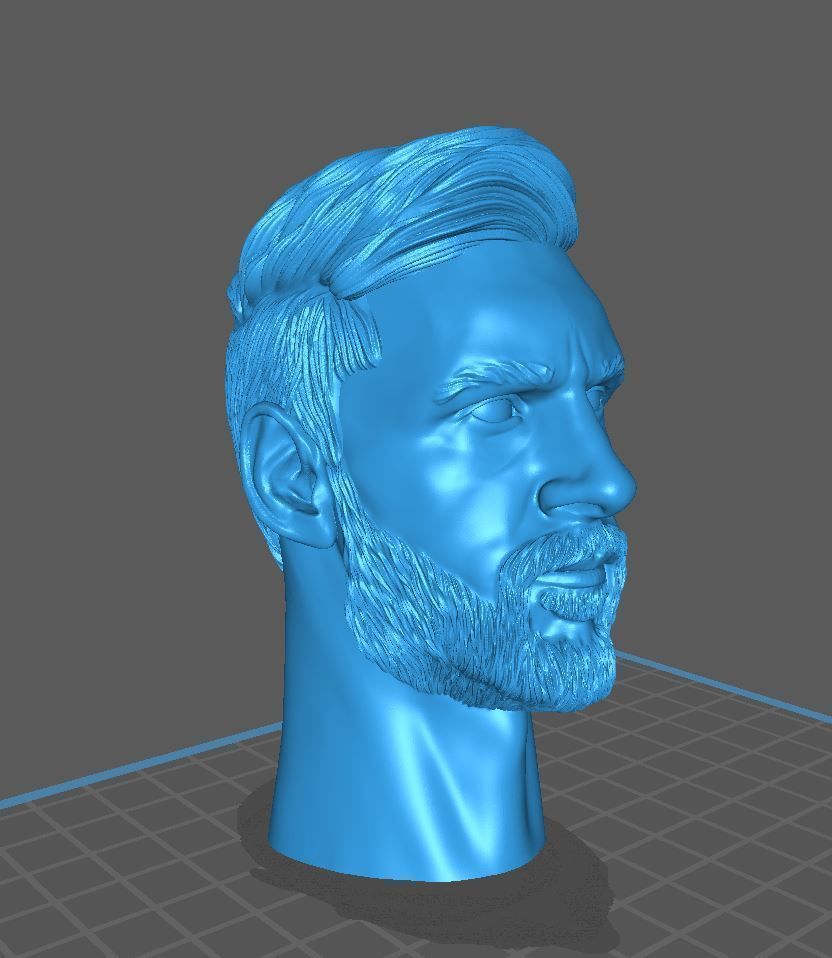 Lionel Messi 3D for printing 3D print model  3D print model_6