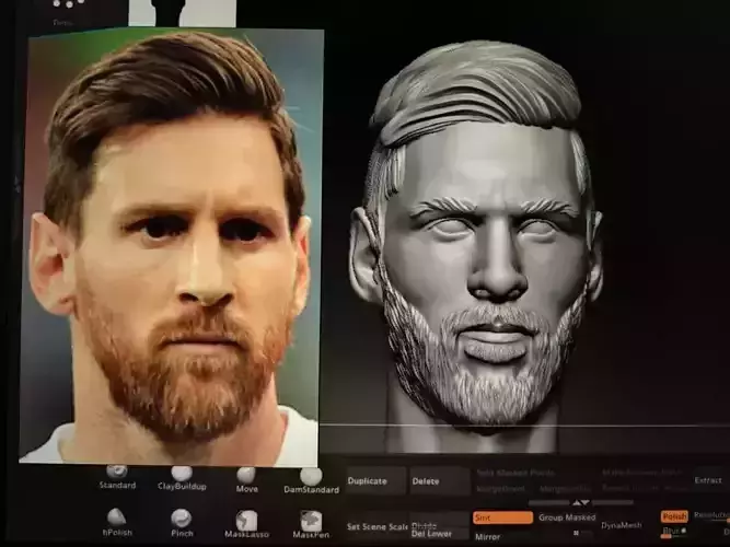 Lionel Messi 3D for printing 3D print model  3D print model
