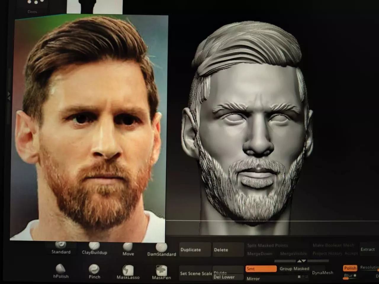 Lionel Messi 3D for printing 3D print model  3D print model_0
