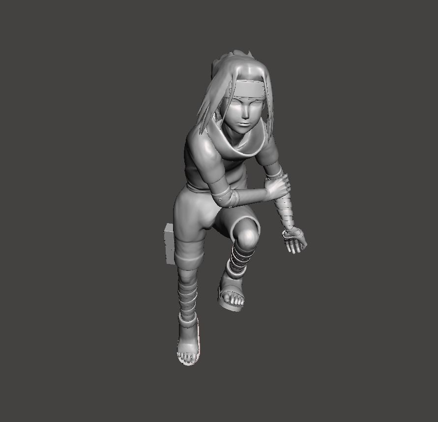 Uchiha Sasuke Chidori 3D Model 3D print model_1