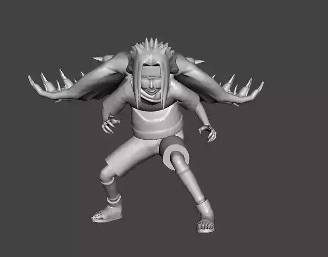 Sasuke Curse Mark Transformation 3D Model