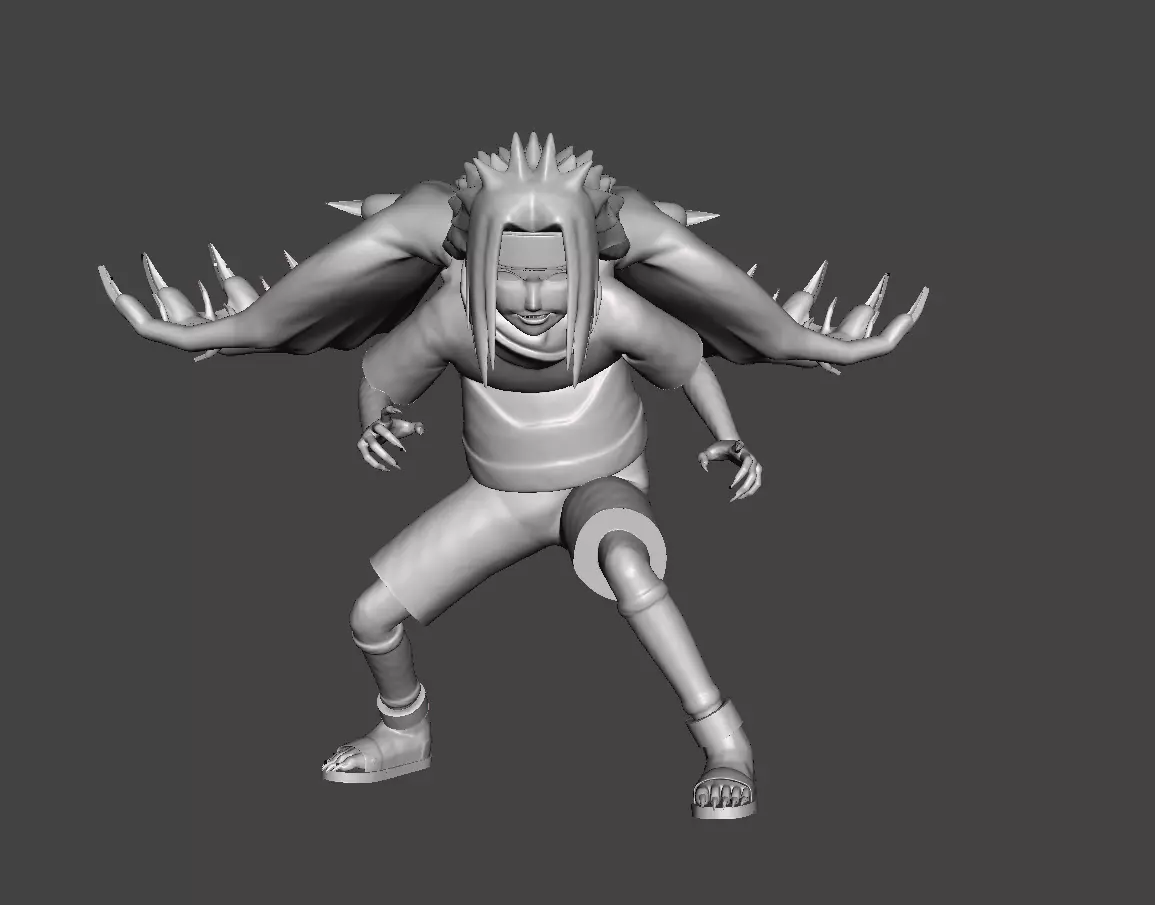 Sasuke Curse Mark Transformation 3D Model 3D print model