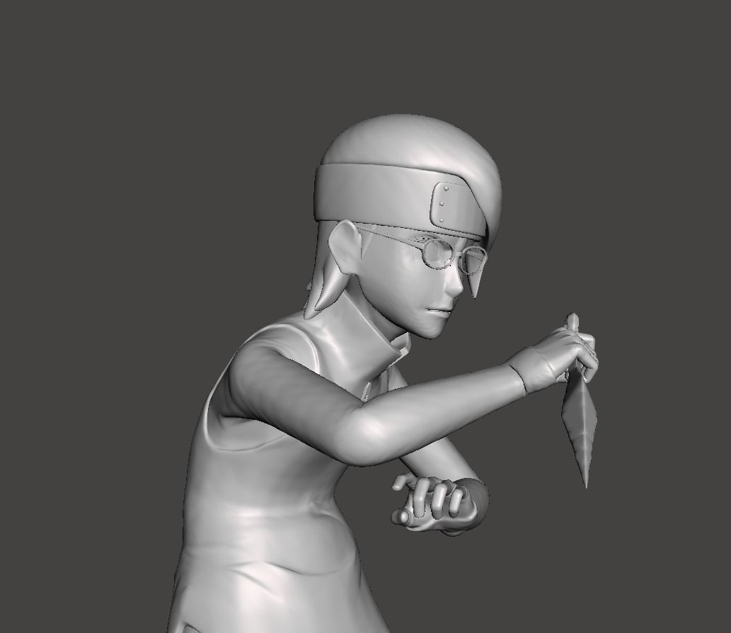 Uchiha Sarada 3D Model 3D print model_1