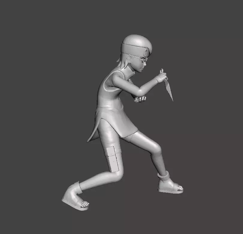 Uchiha Sarada 3D Model 3D print model_0