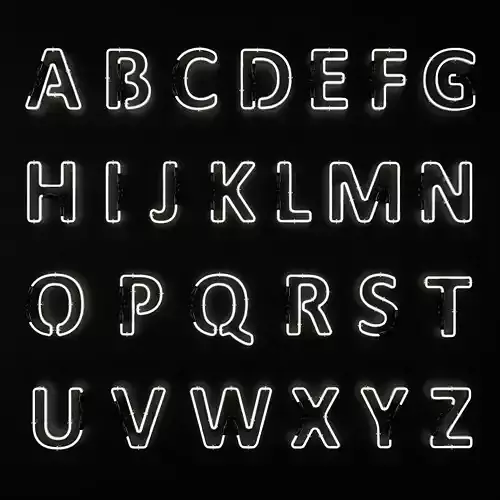 Neon Alphabet
