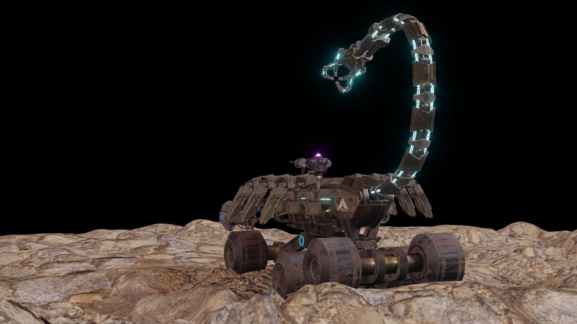 Skorpion tank 3D model Low-poly 3D model_15