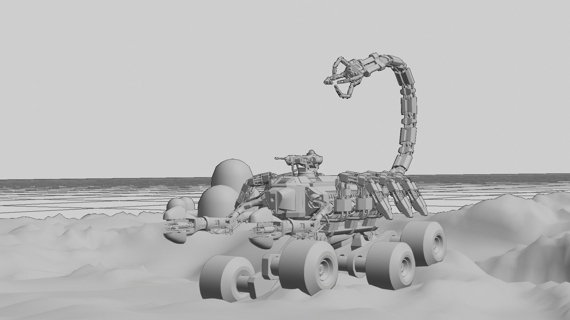 Skorpion tank 3D model Low-poly 3D model_28