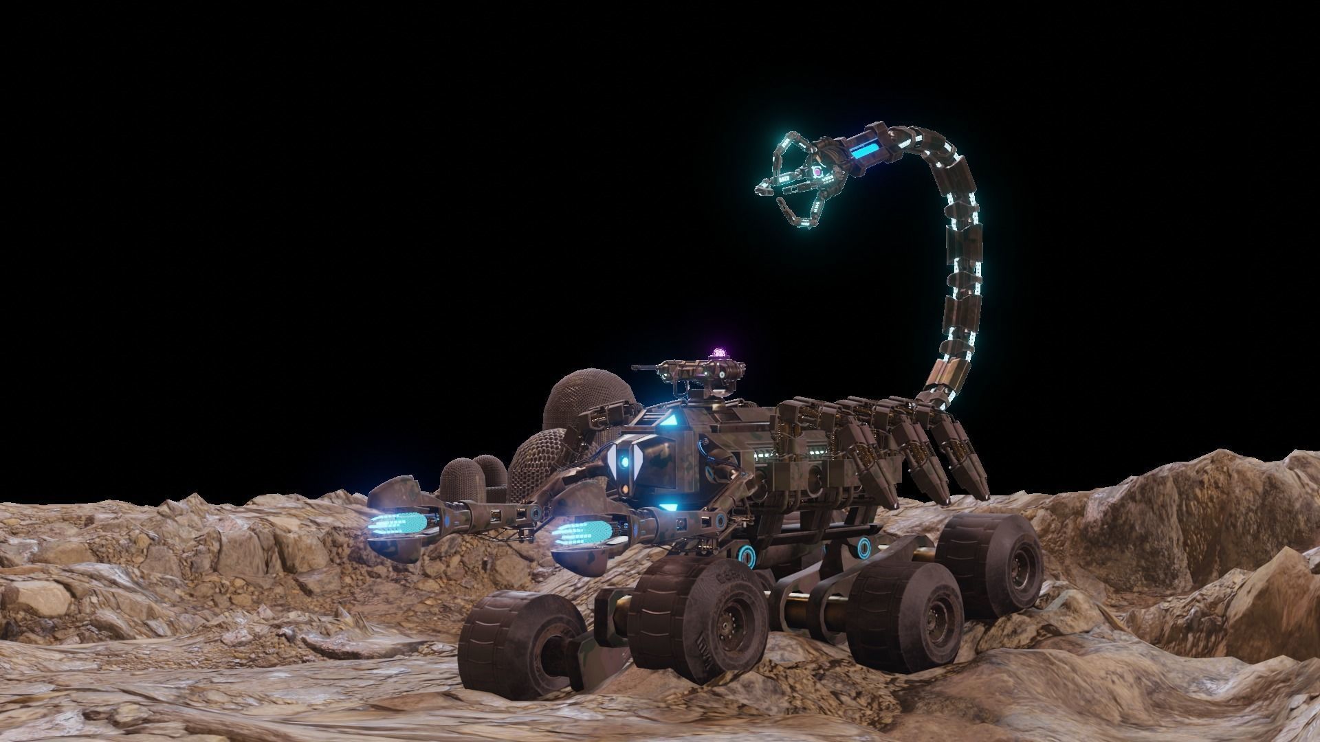 Skorpion tank 3D model Low-poly 3D model_9